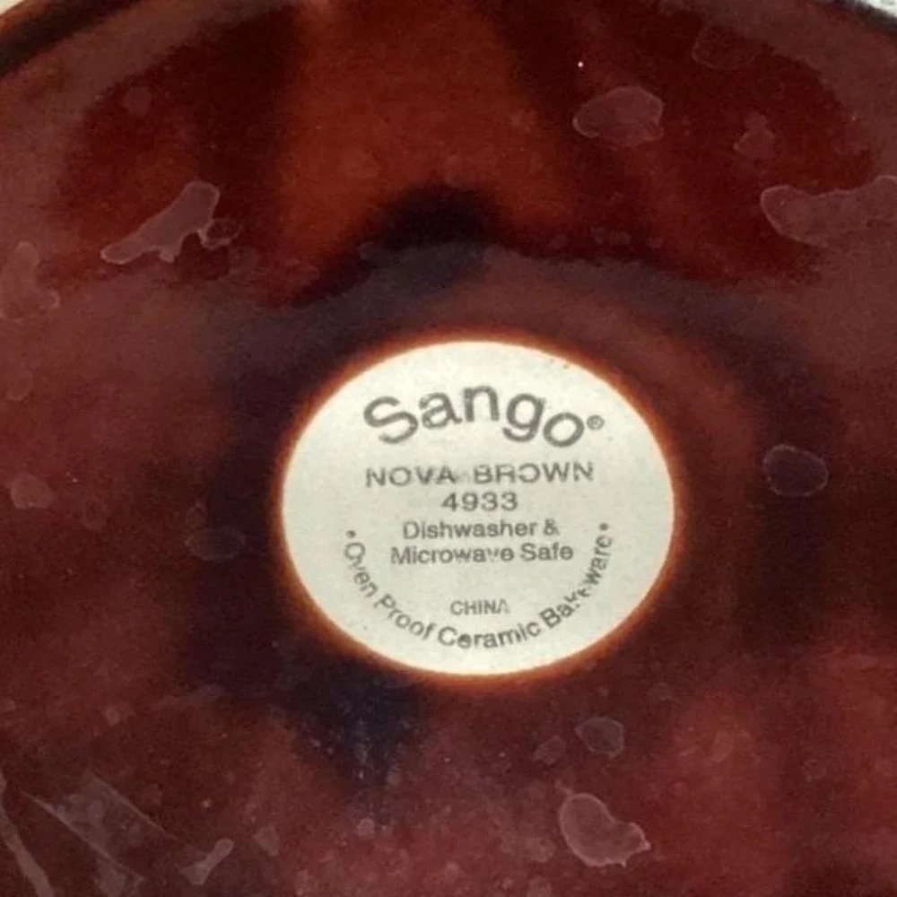 Sango Nova Brown Casserole Dish #4933, No Lid, Oven‎ Proof Ceramic Bakeware